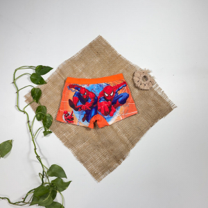 شورت پسرانه طرح مرد عنکبوتی نارنجی رنگ - 2 تا 4 سال