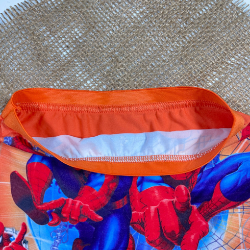 شورت پسرانه طرح مرد عنکبوتی نارنجی رنگ - 2 تا 4 سال
