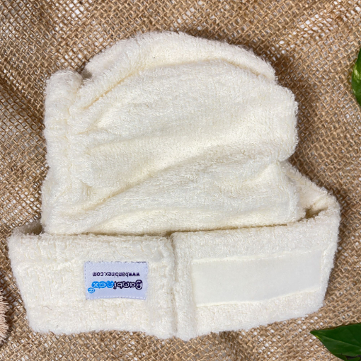 شورت نوزادی برند Bambi nex طرح چسبی شیری رنگ - 6 تا 12 ماه