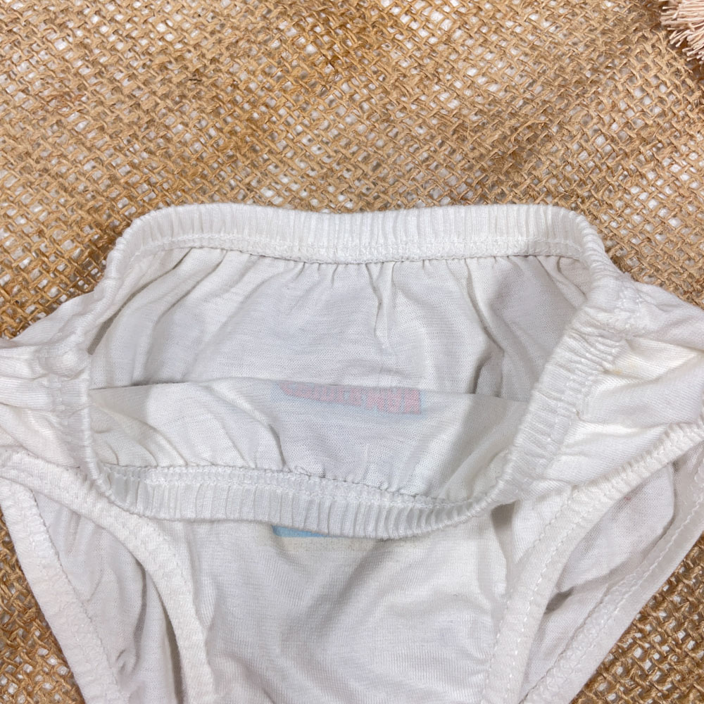 شورت نوزادی دخترانه طرح اسپایدرمن سفید رنگ - 12 تا 24 ماه