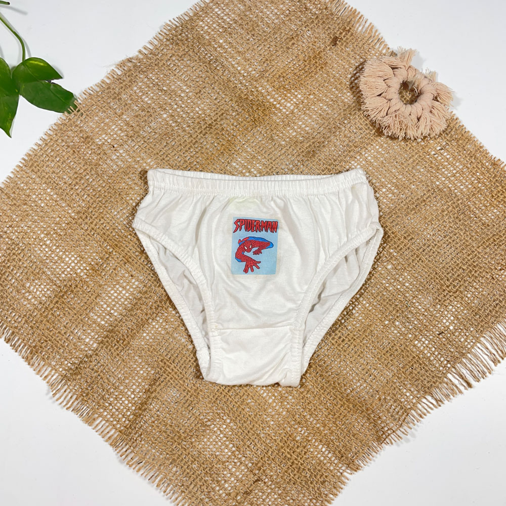 شورت نوزادی دخترانه طرح اسپایدرمن سفید رنگ - 12 تا 24 ماه