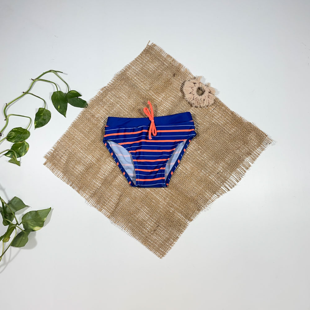 شورت نوزادی پسرانه برند idexe it راه راه نارنجی رنگ - 12 تا 24 ماه