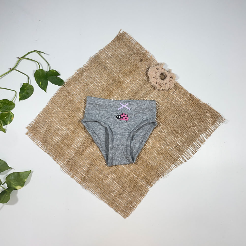 شورت دخترانه برند Impidimpi طرح کفش دوزکی طوسی رنگ - 2 سال