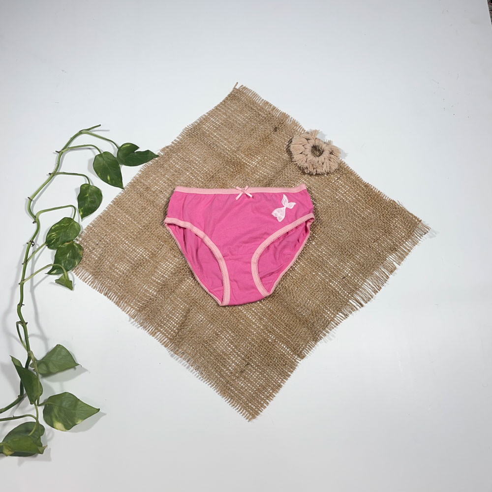 شورت نوزادی دخترانه برند Iupilu طرح ماهی دور گیپور صورتی رنگ - 12 تا 24 ماه