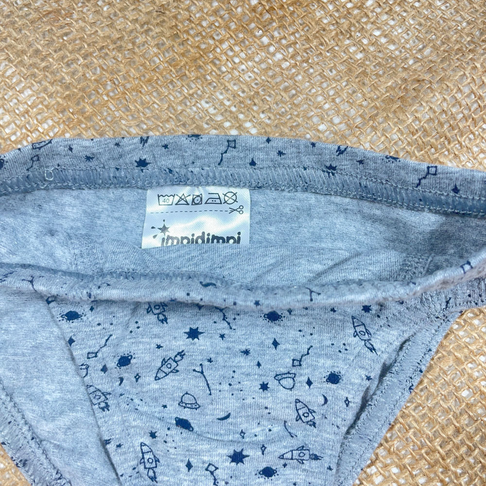 شورت نوزادی پسرانه برند Impidimpi عروسکی طوسی رنگ - 12 تا 24 ماه