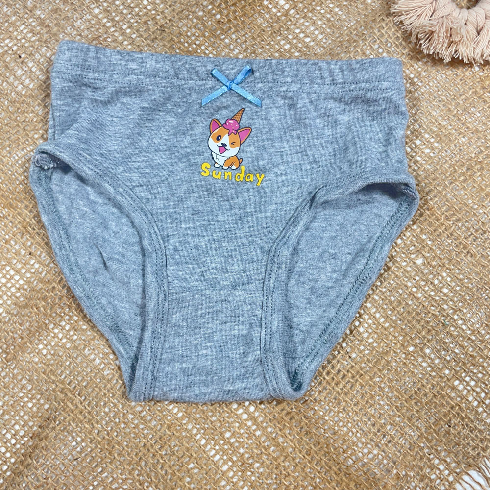 شورت دخترانه برند Impidimpi طرح عروسکی هاپو طوسی رنگ - 2 سال