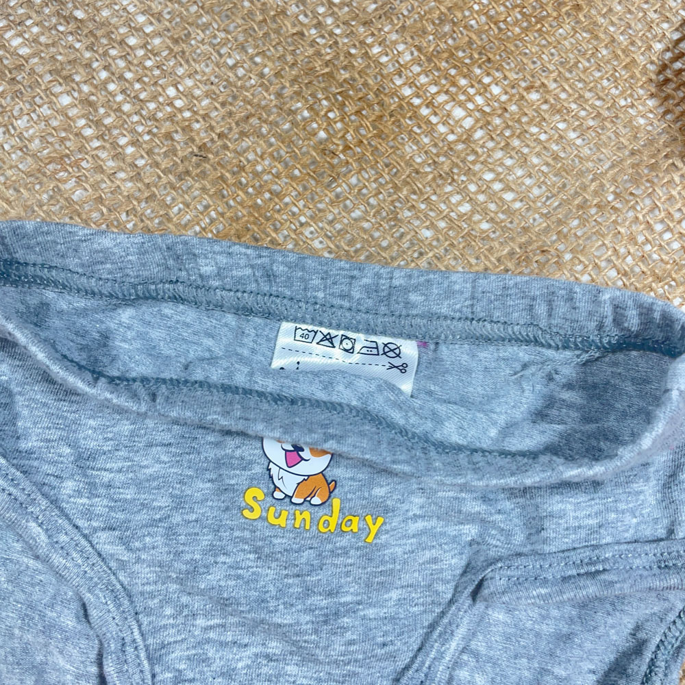 شورت دخترانه برند Impidimpi طرح عروسکی هاپو طوسی رنگ - 2 سال