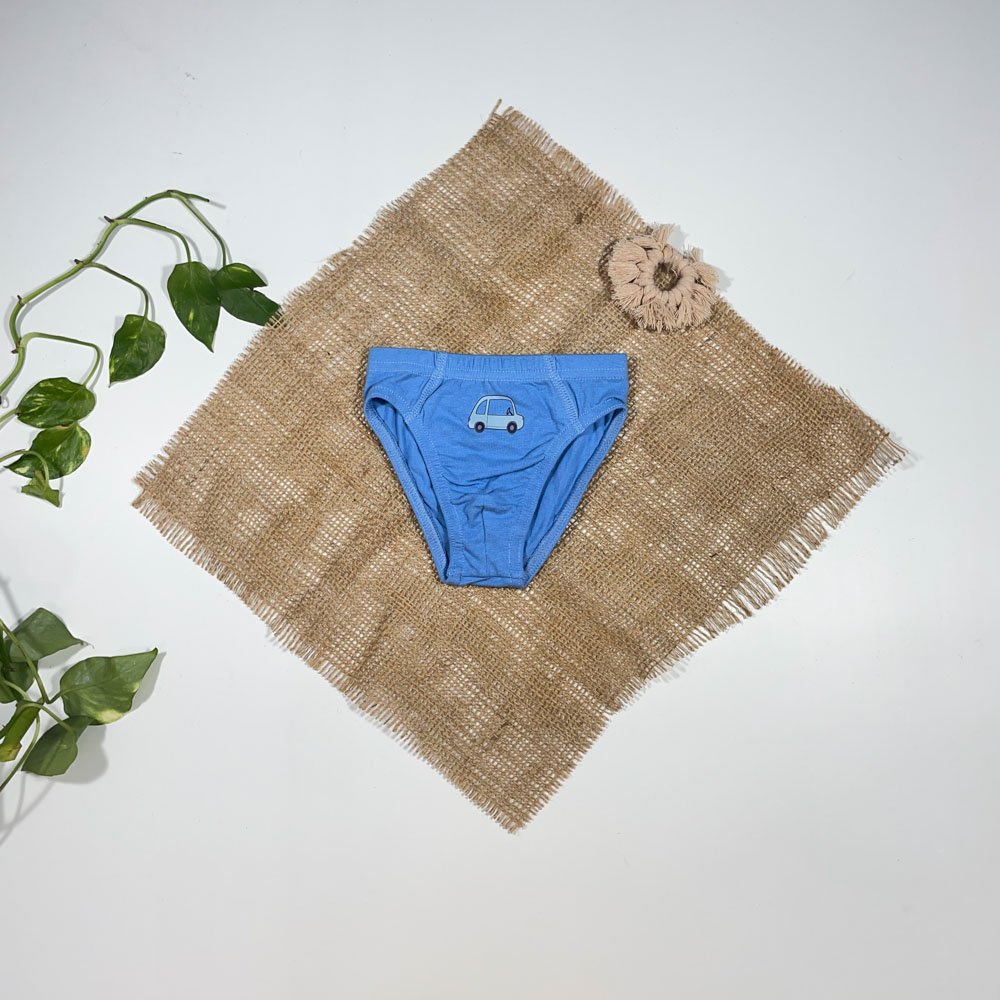 شورت نوزادی دخترانه برند Impidimpi طرح طرح ماشین ابی رنگ - 12 تا 24 ماه