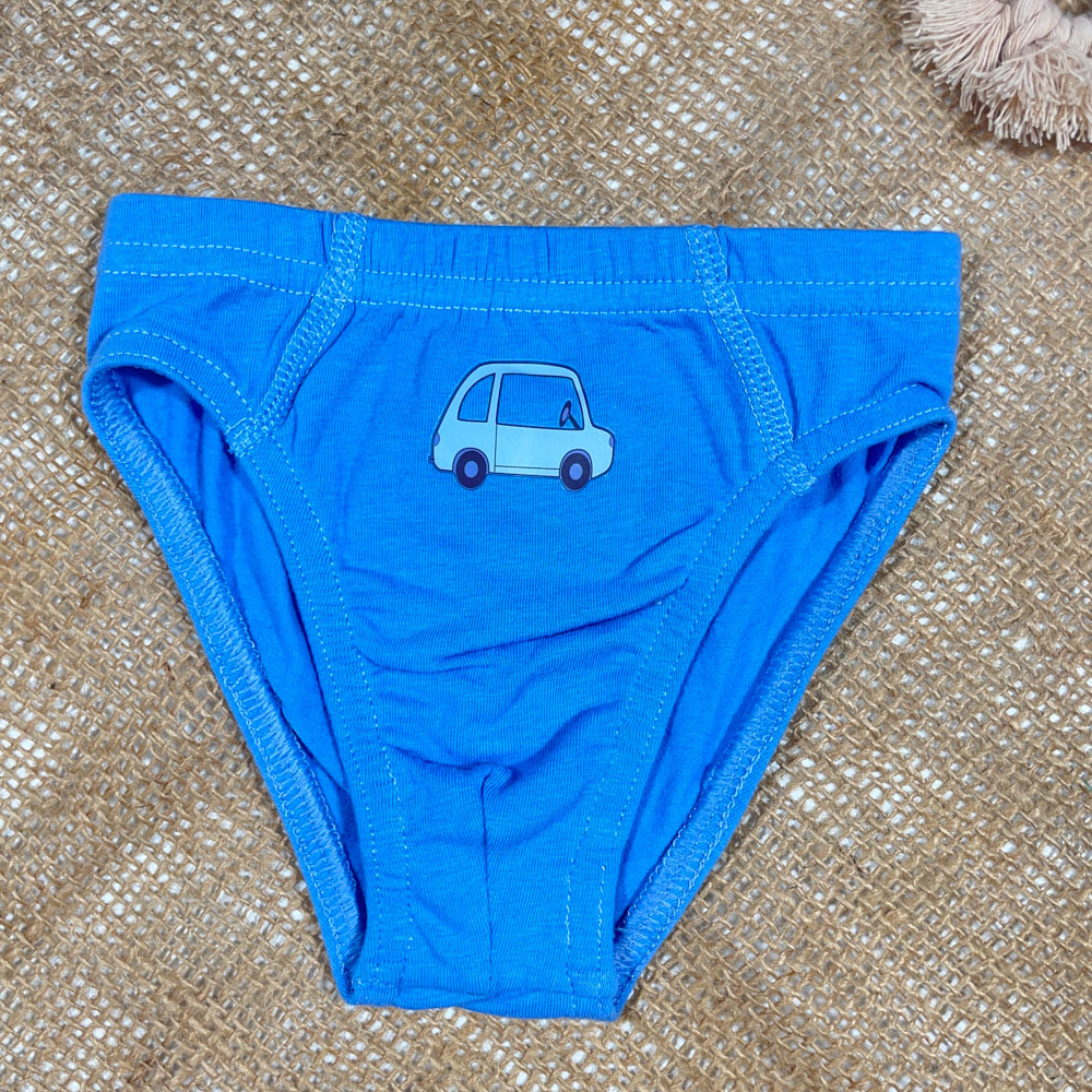 شورت نوزادی دخترانه برند Impidimpi طرح طرح ماشین ابی رنگ - 12 تا 24 ماه