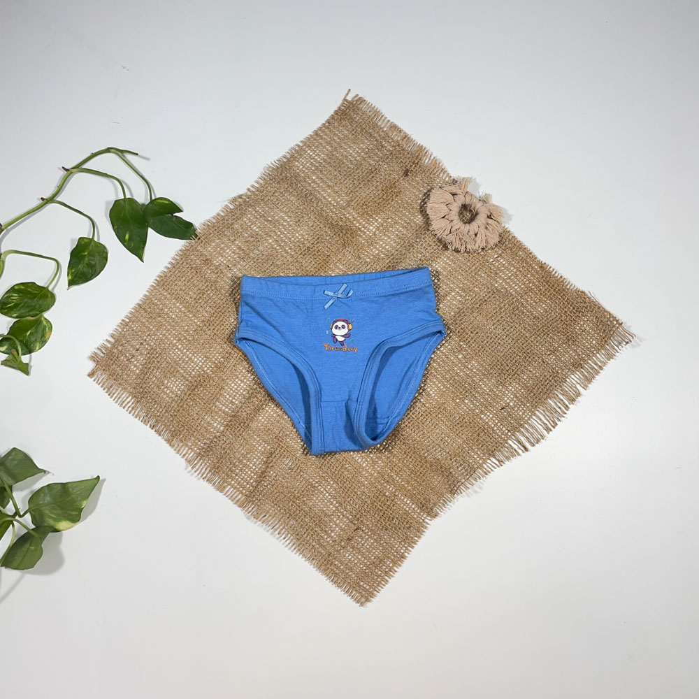 شورت دخترانه برند Impidimpi طرح طرح پاندا ابی رنگ - 2 سال