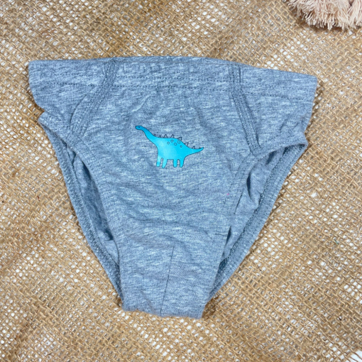 شورت پسرانه برند Impidimpi طرح عروسکی طوسی رنگ - 2 سال