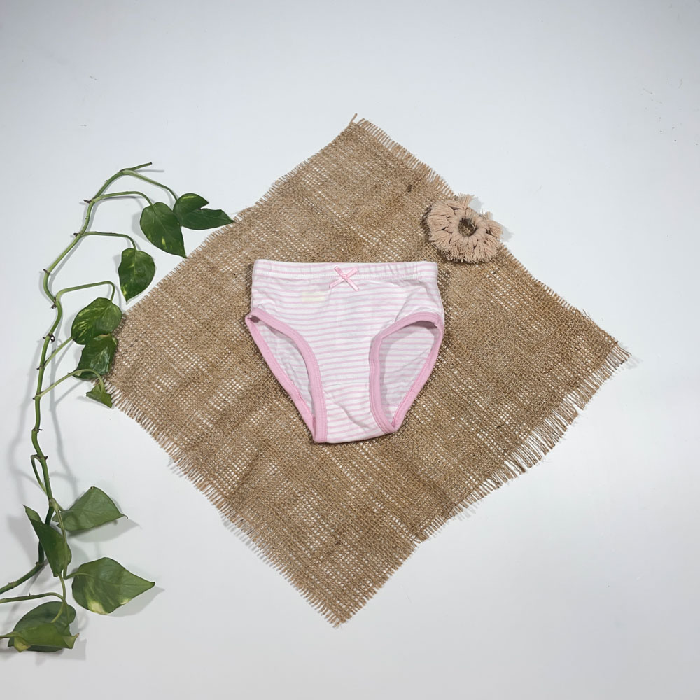 شورت دخترانه برند Impidimpi طرح راه راه سفید رنگ - 2 سال