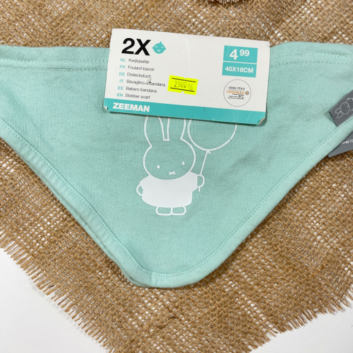 پیشبند برند Zeeman طرح عروسکی خرگوش سبز رنگ - فری سایز