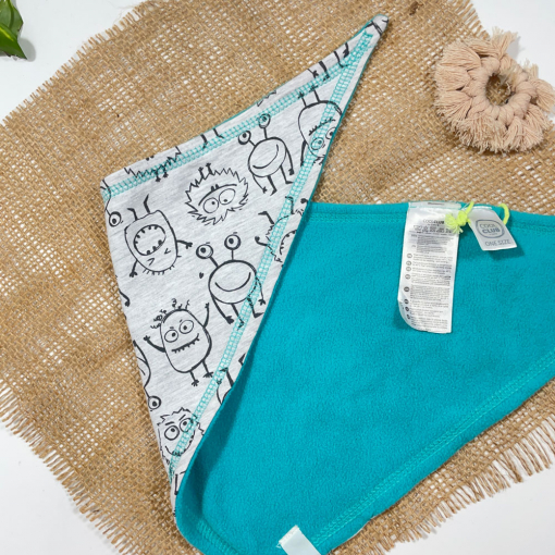 پیشبند برند Cool club طرح عروسکی پشت ساده سبز طوسی رنگ - فری سایز