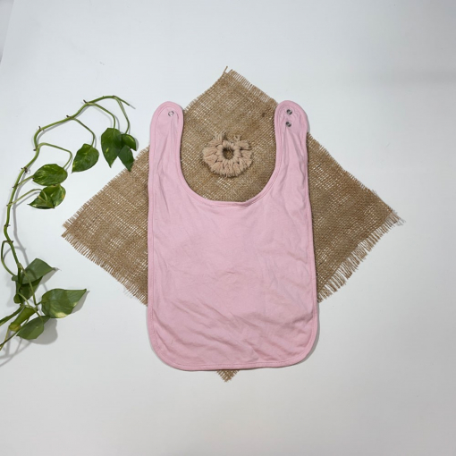 پیشبند نوزادی برند Impidimpi طرح ساده صورتی رنگ - 6 تا 12 ماه