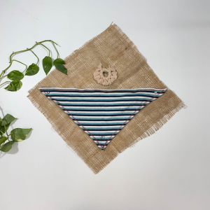 پیشبند برند S oliwer طرح راه راه راه راه سفید سرمه ای رنگ - فری سایز