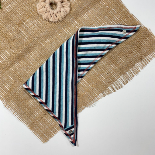 پیشبند برند S oliwer طرح راه راه راه راه سفید سرمه ای رنگ - فری سایز