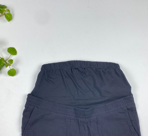 شلوار موسلین زنانه ( بارداری ) برند esmara بگ جیب دار مشکی رنگ