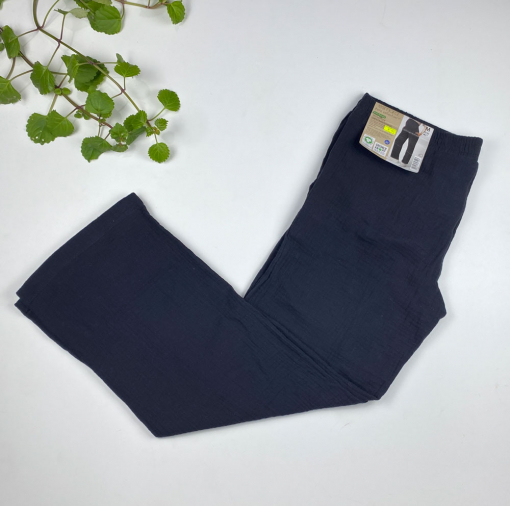 شلوار موسلین زنانه ( بارداری ) برند esmara بگ جیب دار مشکی رنگ