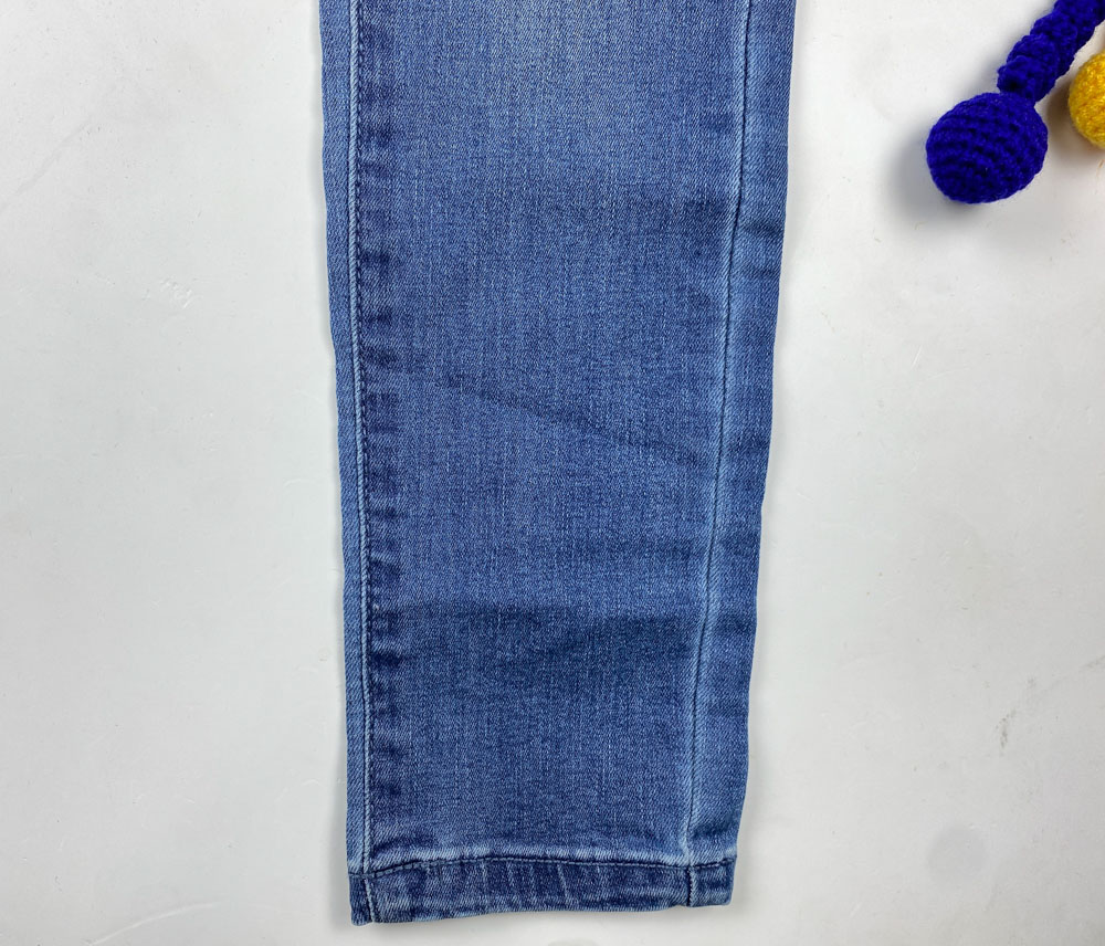 شلوار جین دخترانه برند pepperts کمر کش دار آبی رنگ - 9 تا 10 سال