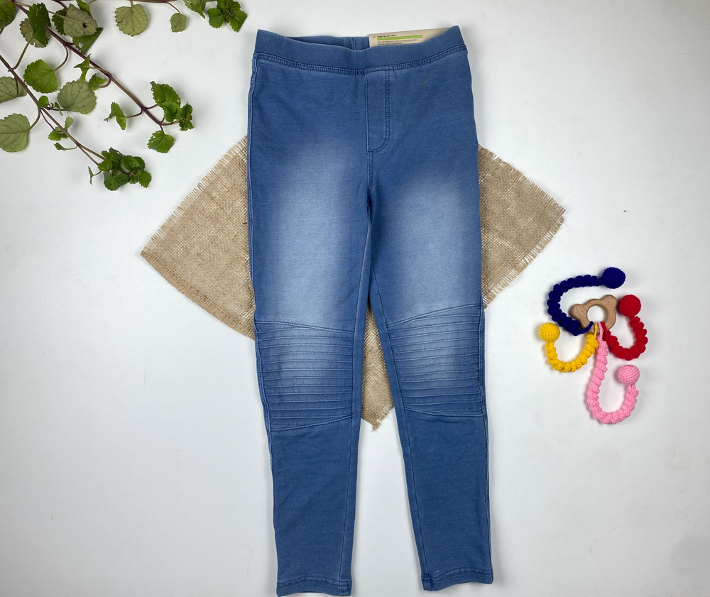 شلوار طرح جین برند pepperts کمرکش آبی کمرنگ