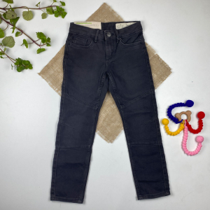 شلوار جین راسته برند pepperts طرح جیبدار کش تنظیم دار مشکی رنگ