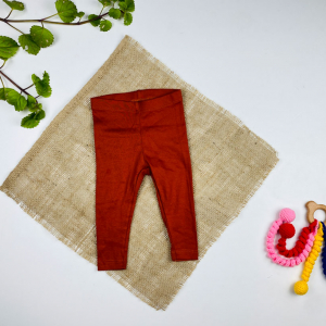 شلوار نوزادی ساده طرح راحتی اجری رنگ - 2 تا 6 ماه