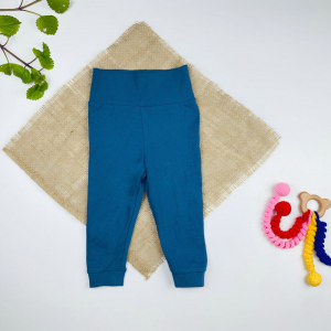 شلوار نوزادی دخترانه ساده برند لوپیلو طرح راحتی منزلی نیلی رنگ - 6 تا 12 ماه