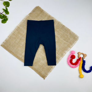 شلوار نوزادی دخترانه ساده برند لوپیلو طرح راحتی منزلی سرمه ای رنگ - 2 تا 6 ماه