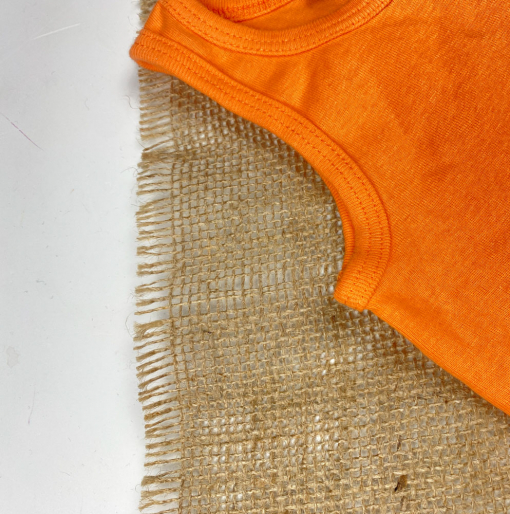 بادی نوزادی آستین تاپ برند لوپیلو طرح ساده یقه گرد گلبهی رنگ - 6 تا 12 ماه