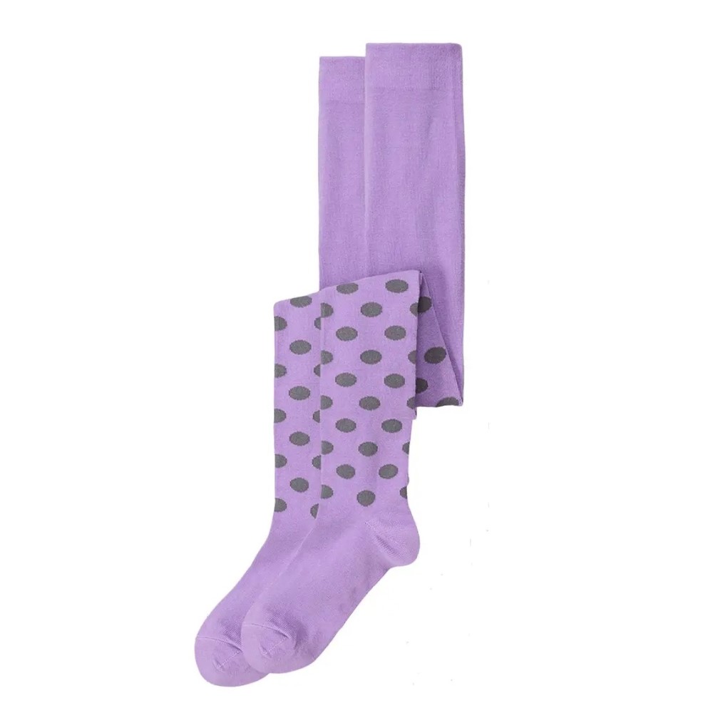 جوراب شلواری برند pocopiano طرح دون دونی یاسی رنگ