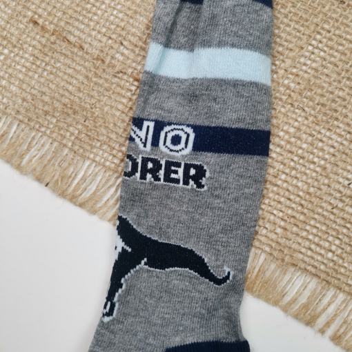 جوراب شلواری برند pocopiano طرح دایناسور طوسی رنگ