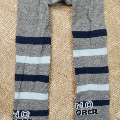 جوراب شلواری برند pocopiano طرح دایناسور طوسی رنگ