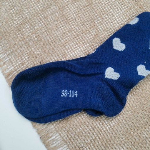 جوراب شلواری برند alive طرح قلب قلبی سرمه ای رنگ