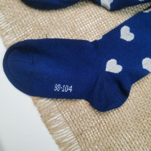 جوراب شلواری برند alive طرح قلب قلبی سرمه ای رنگ