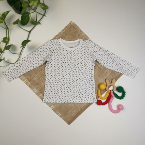 بلوز نوزادی دخترانه آستین بلند برند لوپیلو سفید رنگ