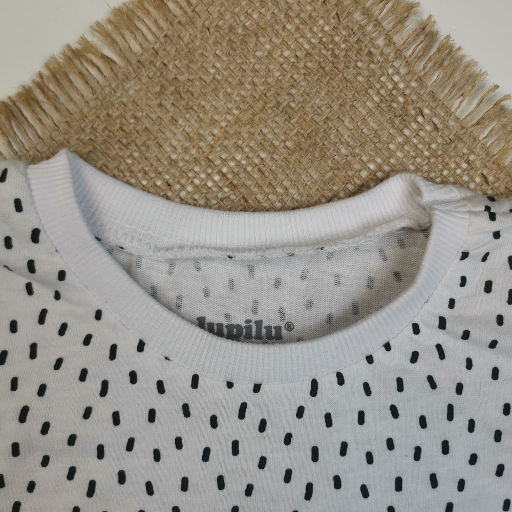 بلوز نوزادی دخترانه آستین بلند برند لوپیلو سفید رنگ