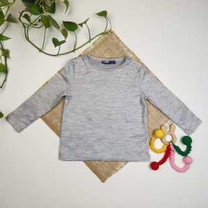 بلوز نوزادی آستین بلند برند لوپیلو طوسی رنگ