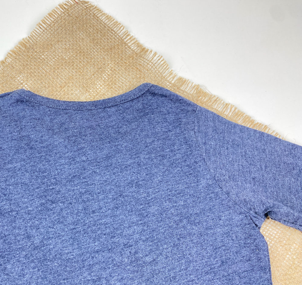 بلوز نوزادی دخترانه آستین بلند برند لوپیلو طرح نوشته دار سرشانه دکمه دار سرمه ای رنگ - 12 تا 24 ماه