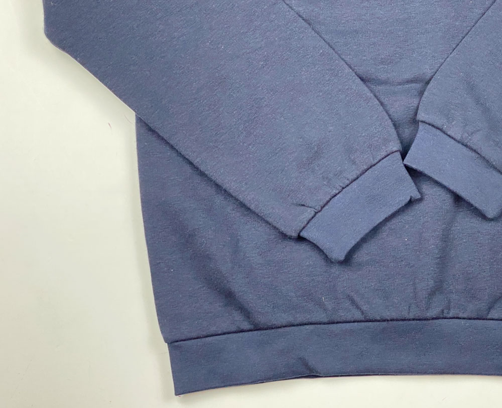 بلوز آستین بلند طرح یقه گرد ساده سرمه ای رنگ - 10 تا 12 سال