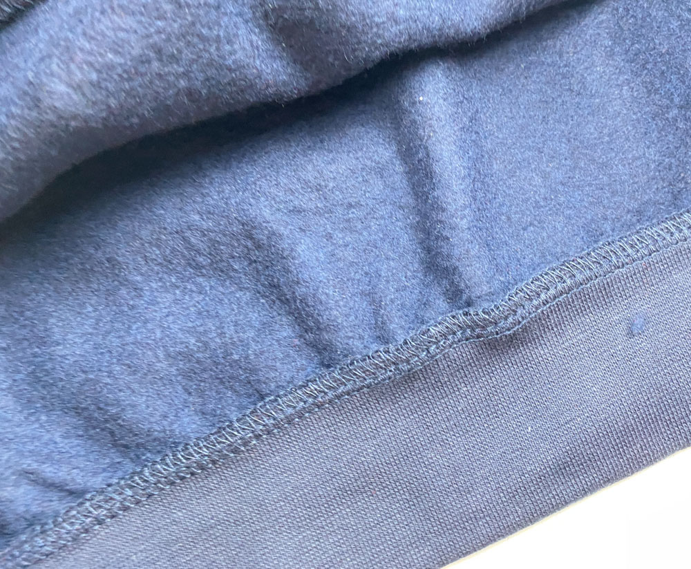 بلوز آستین بلند طرح یقه گرد ساده سرمه ای رنگ - 10 تا 12 سال