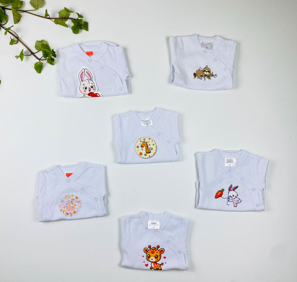 پک 14 عددی لباس سیسمونی دخترانه طرح اول - 0 تا 3 ماه - Image 2