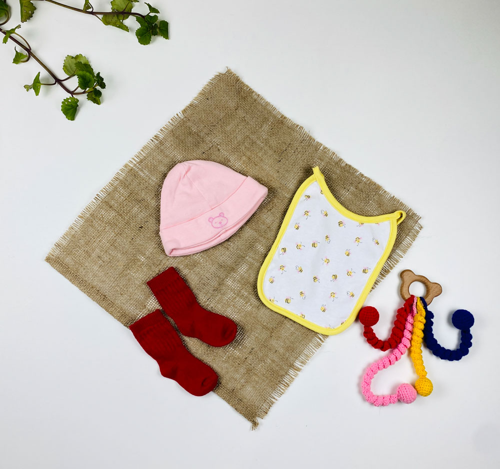 پک 14 عددی لباس سیسمونی دخترانه طرح اول - 0 تا 3 ماه - Image 20