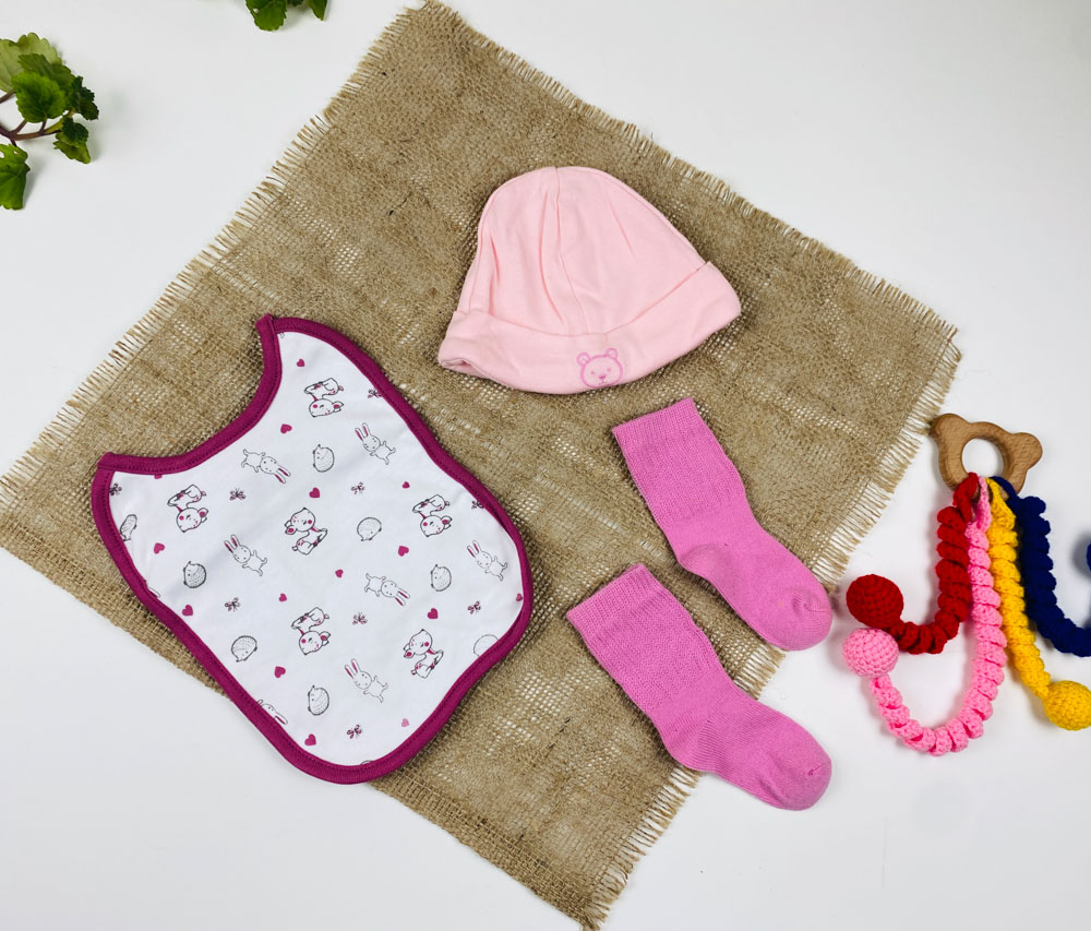 پک 14 عددی لباس سیسمونی دخترانه مدل دوم - 0 تا 3 ماه - Image 16