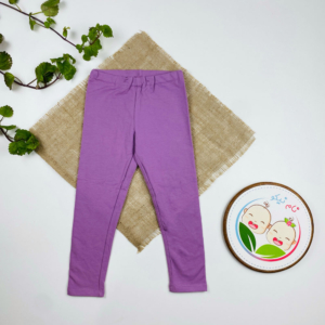 لگ توکرکی دخترانه طرح کمرکش ساده بنفش رنگ