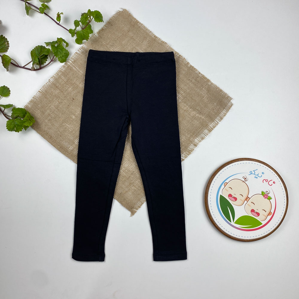 لگ توکرکی طرح کمرکش ساده مشکی رنگ