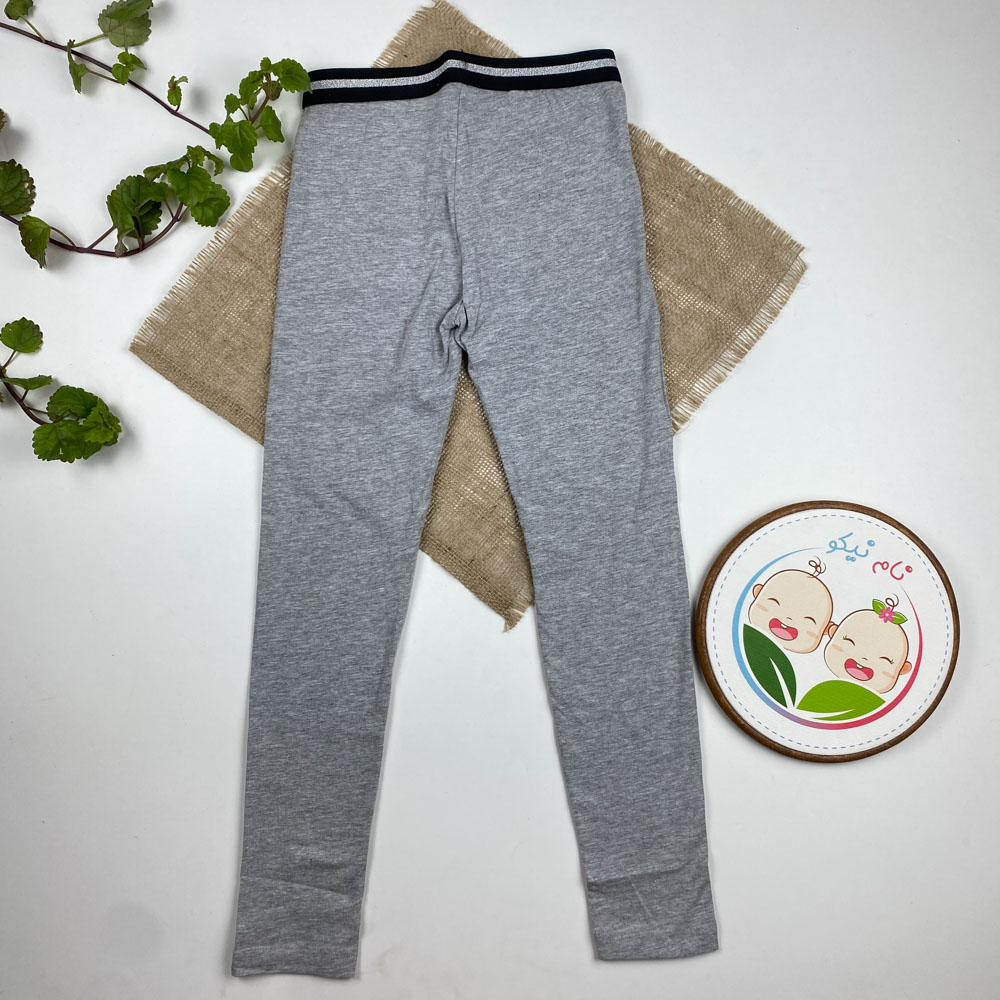 شلوار دخترانه ساده برند Pepperts طرح کمر کش ساده طوسی رنگ - 8 تا 10 سال