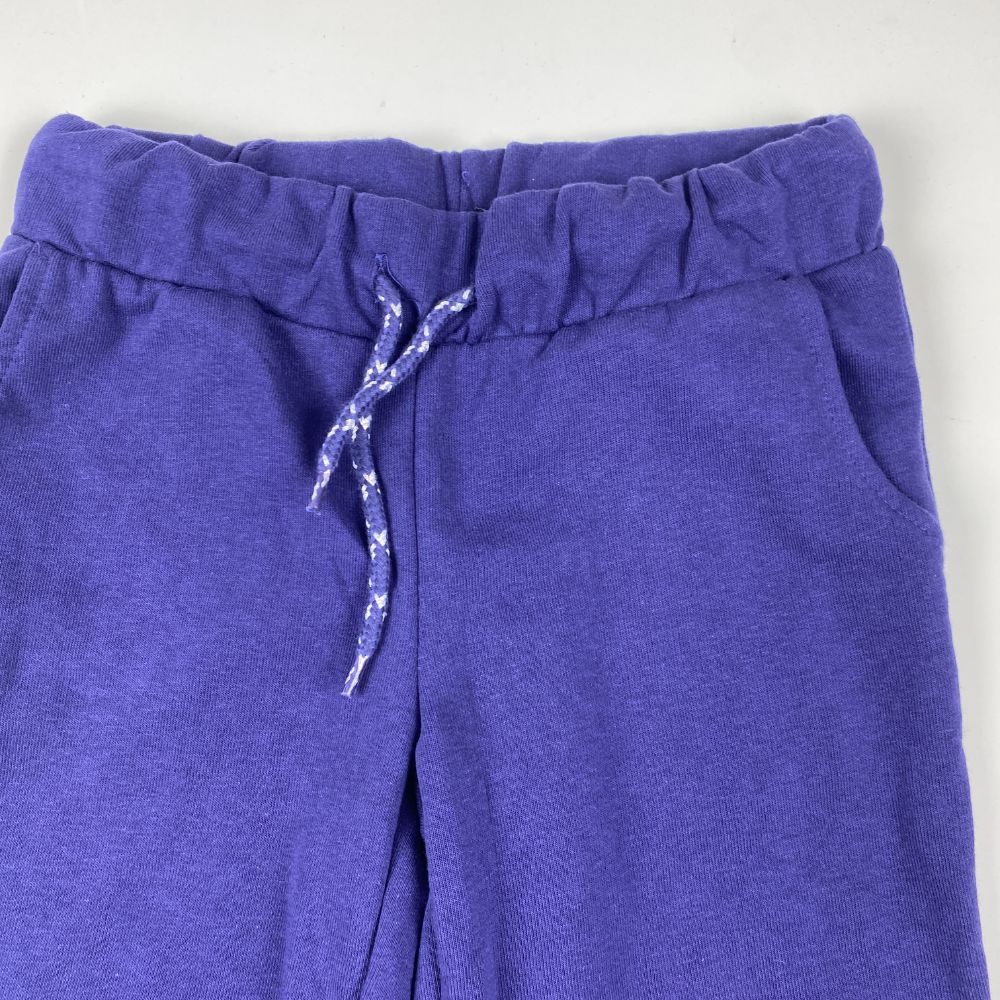 شلوار پسرانه مچ دار طرح کمر کش ساده سرمه ای رنگ - 8 تا 10 سال