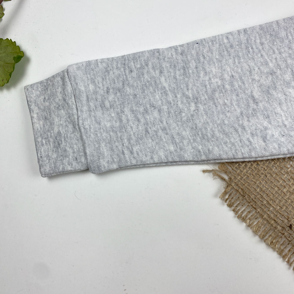 سویشرت نوزادی آستین بلند برند لوپیلو طرح ساده جلو زیپی کلاه دار طوسی روشن رنگ - 6 تا 12 ماه