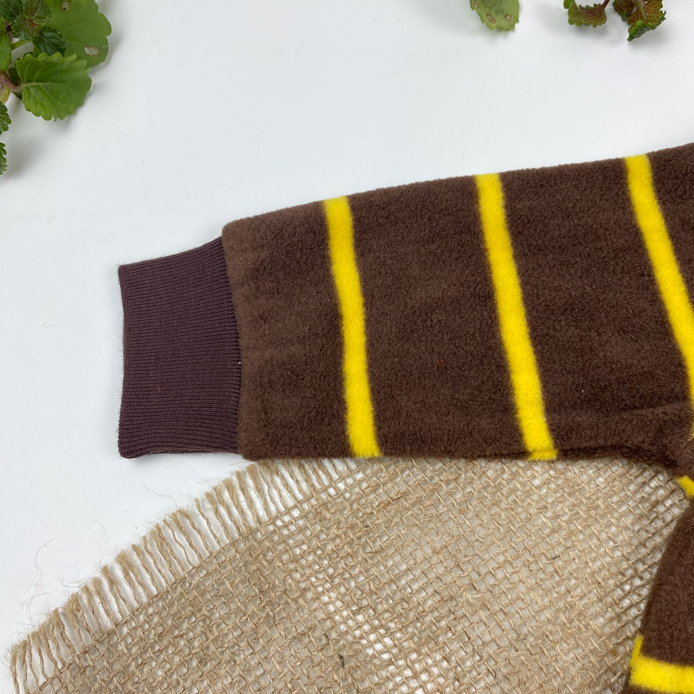 سرهمی نوزادی پسرانه آستین بلند برند کارترز طرح میمون جلو دکمه ای قهوه ای رنگ - 3 ماه